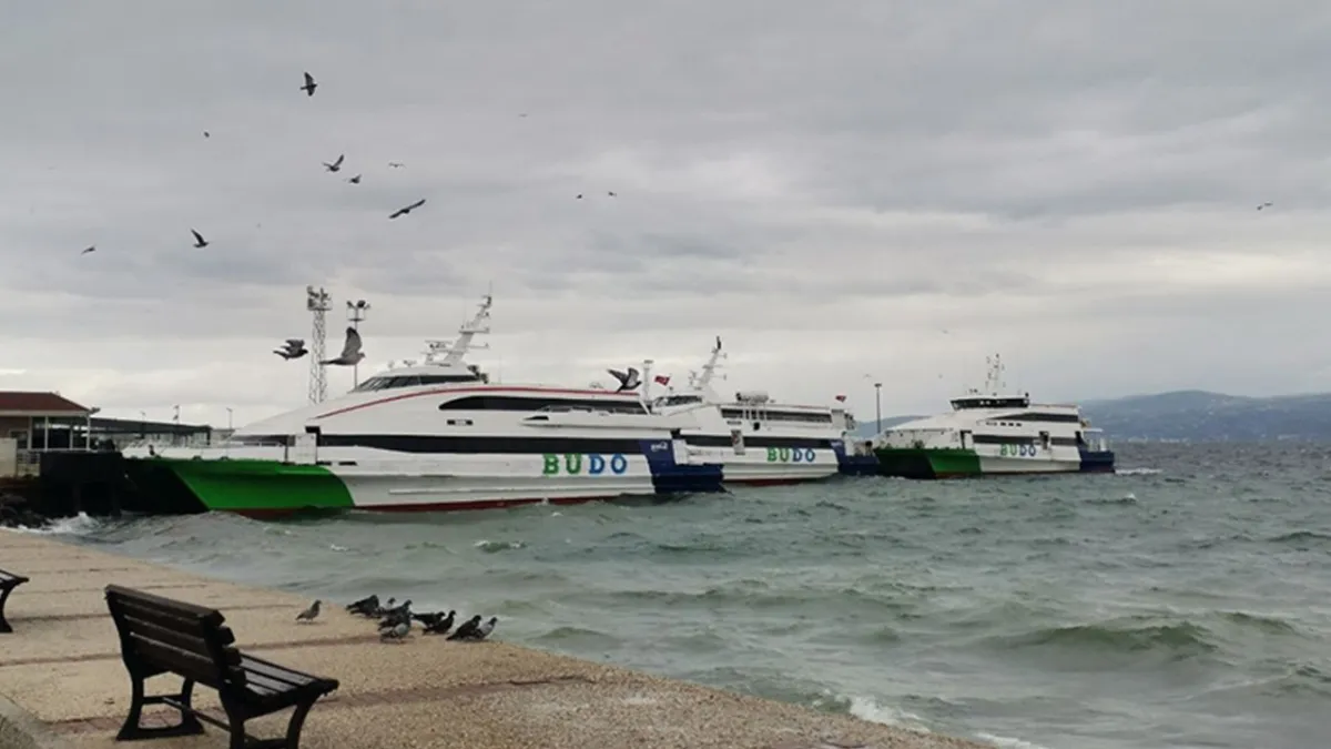 Deniz ulaşımına hava engeli: BUDO'nun bazı seferleri iptal edildi