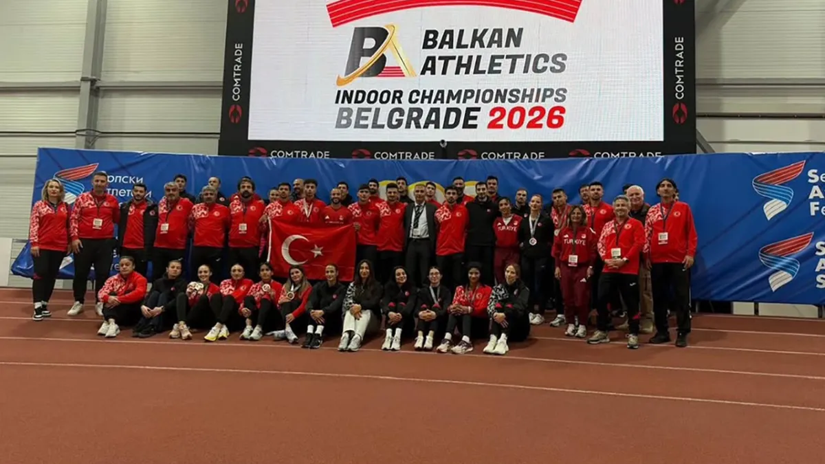 Türkiye, Balkan Salon Atletizm Şampiyonası'nda 14 madalya kazandı