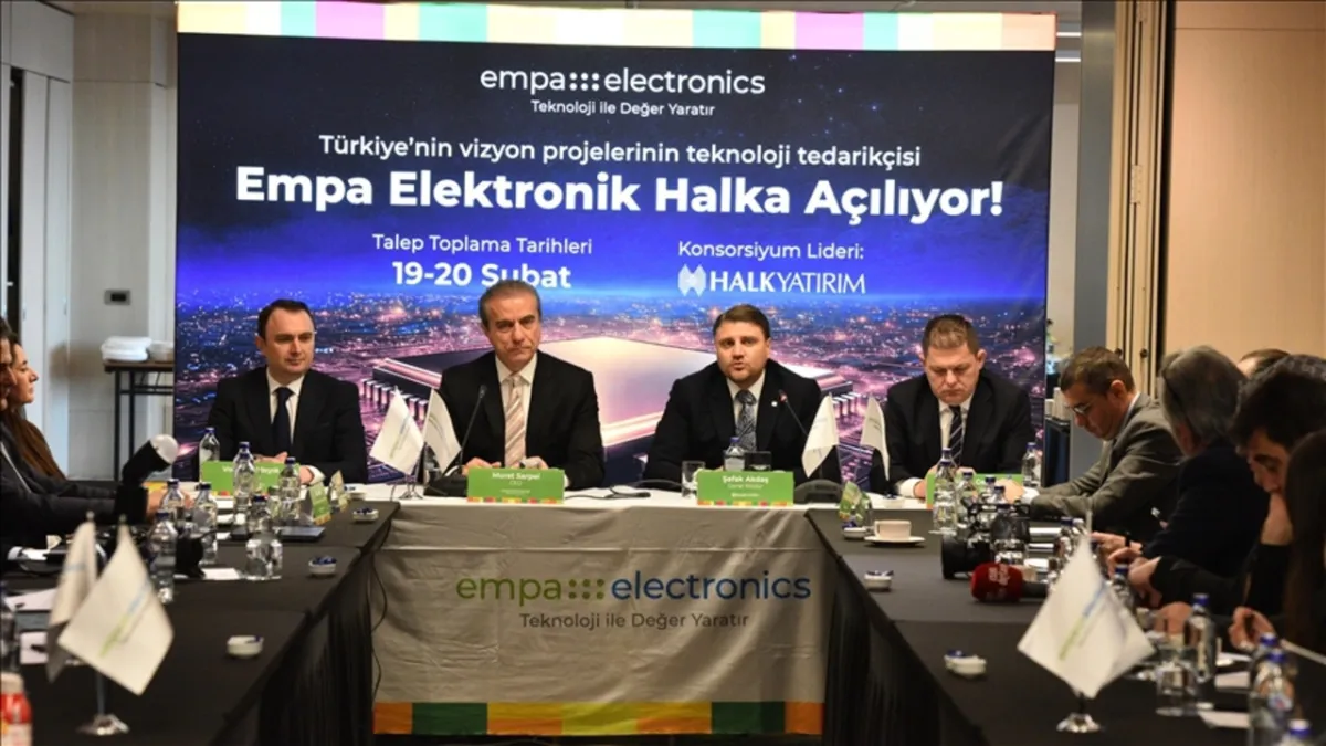 Empa Elektronik paylarının BIST'te işlem göreceği tarih belli oldu