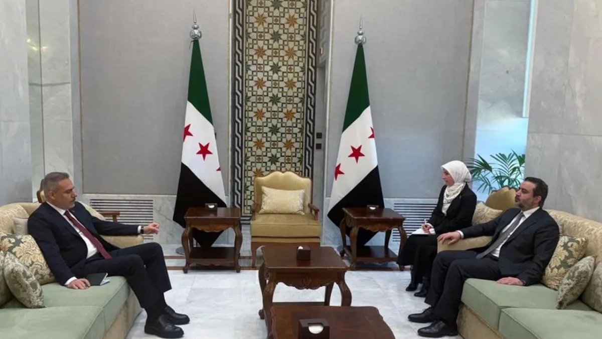 Bakan Fidan, Şam'da Suriyeli mevkidaşı Şeybani ile görüştü
