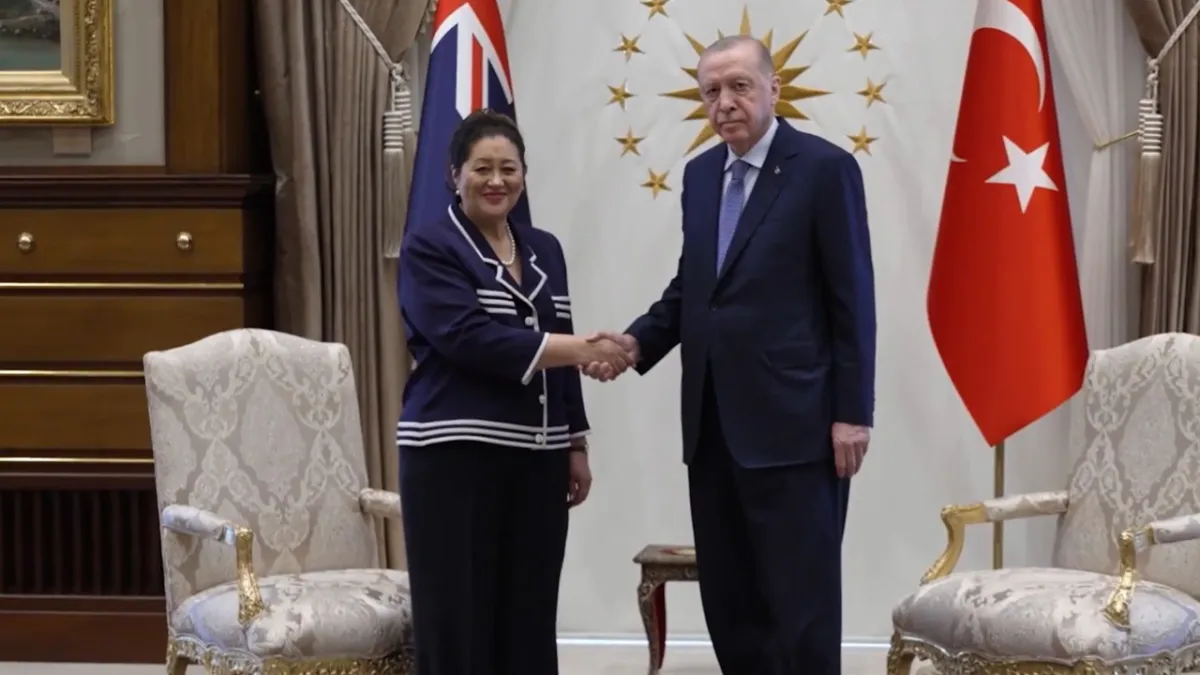 Cumhurbaşkanı Erdoğan, Yeni Zelanda Genel Valisi Kiro'yu kabul etti