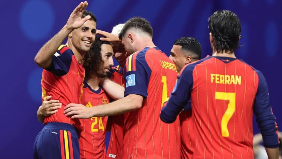 İspanya'dan Suudi Arabistan'a gol yağmuru