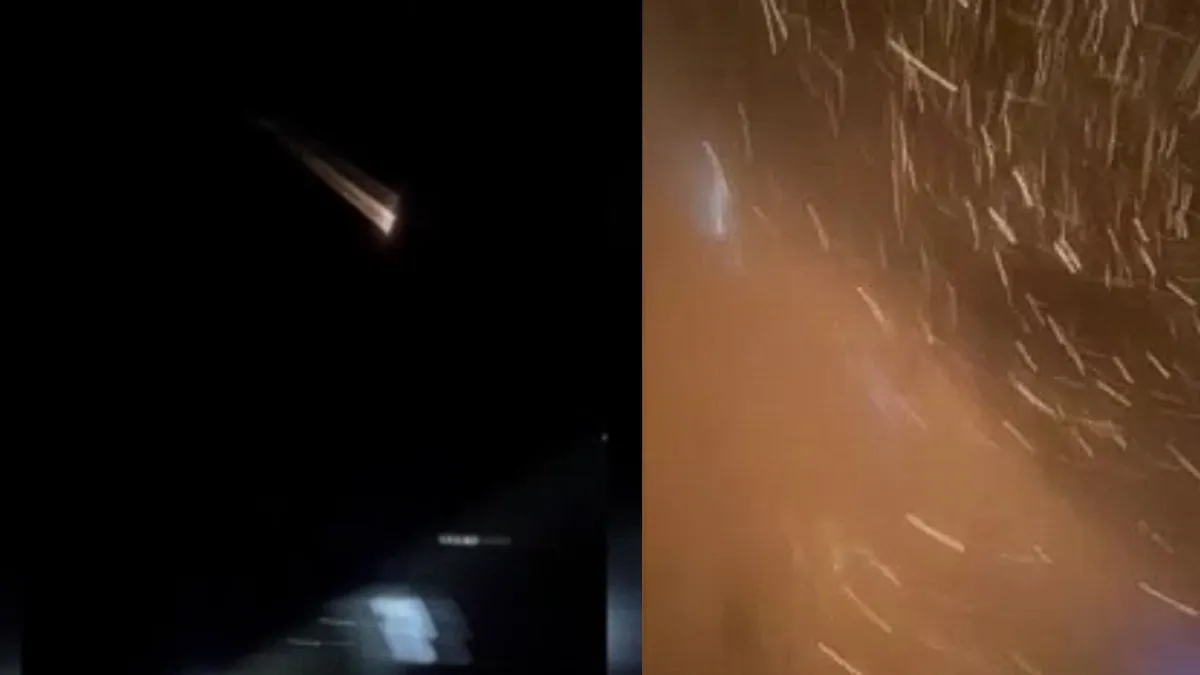 İran'ın balistik füzelerinin Ürdün'deki askeri üssü vurduğu anlar