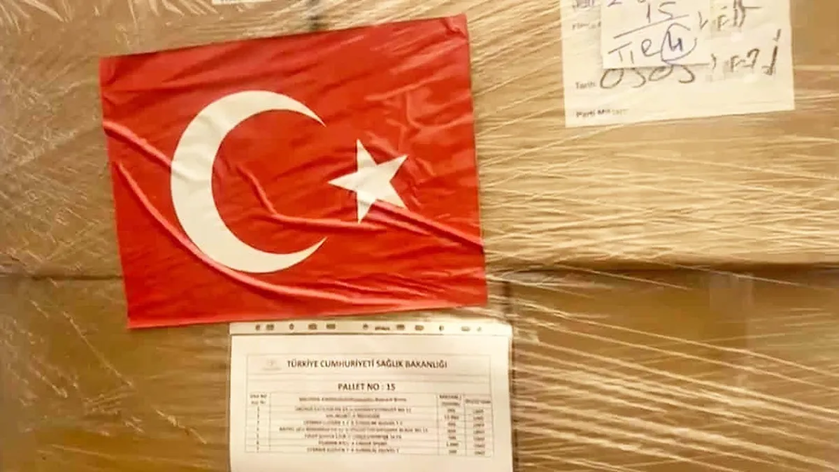 Sağlık Bakanlığından Lübnan’a 15,6 tonluk tıbbi yardım desteği