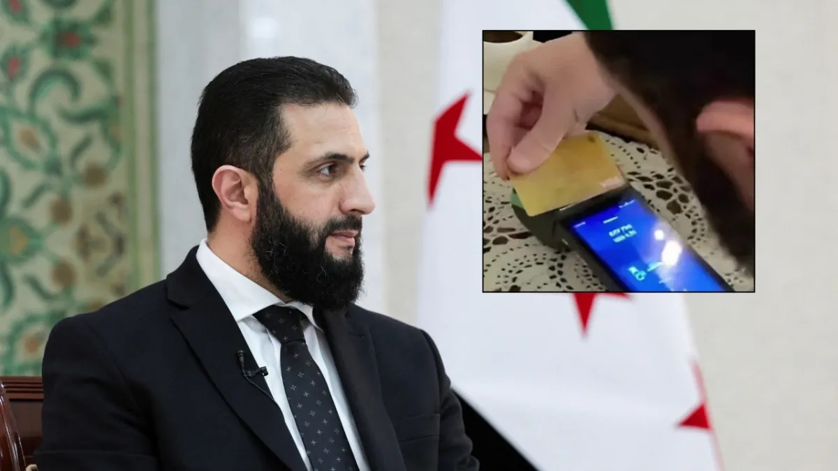 Suriye'de 15 yıl sonra bir ilk! Cumhurbaşkanı Şara ödemeyi Visa kart ile yaptı
