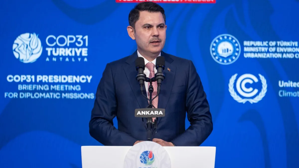 Murat Kurum'dan COP31 mesajı: Antalya'dan tarihi eylem planı çıkaracağız