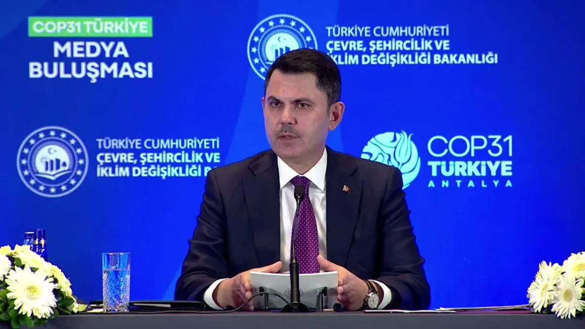 Bakan Kurum: COP31'e 1,5 milyon ziyaretçi bekliyoruz