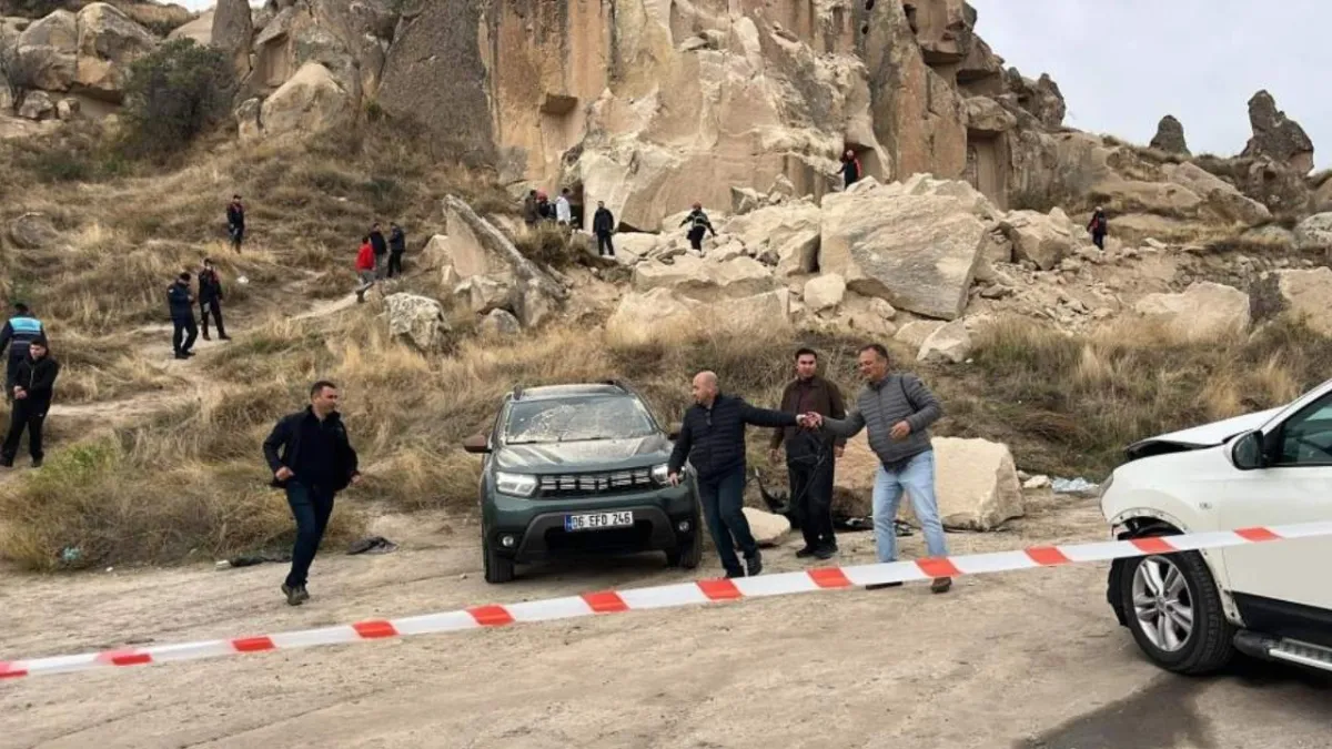 Peribacasından kopan kayalar can aldı: 2 ölü, 1 yaralı